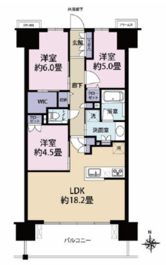 エクセレントシティ本厚木駅前 10階 間取り図