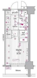 グランド・ガーラ桜木町駅前 4階 間取り図