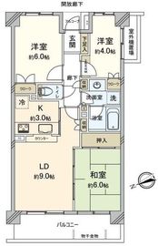 鷺沼パークホームズウエストコート 3階 間取り図