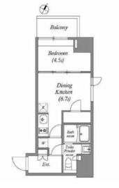 ラクレイス横濱関内 312 間取り図