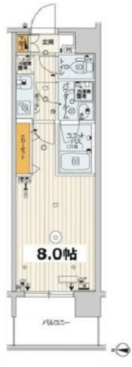 スカイコートパレス錦糸町 9階 間取り図