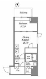 ラクレイス横濱関内 712 間取り図