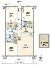 ザ・パークハウス横浜港南台 1階 間取り図