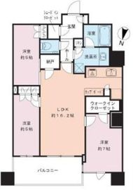 パークタワー勝どきミッド/サウス 42階 間取り図