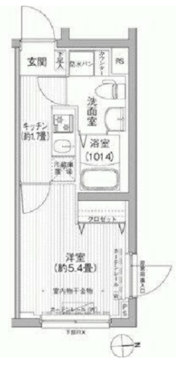 ローレル戸越 503 間取り図