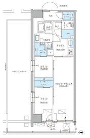 パークアクシス品川天王洲アイル 1201 間取り図