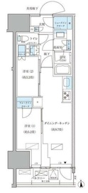 パークアクシス品川天王洲アイル 1207 間取り図