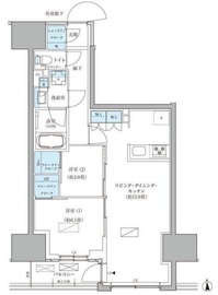パークアクシス品川天王洲アイル 1206 間取り図