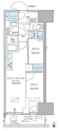 パークアクシス品川天王洲アイル 1208 間取り図