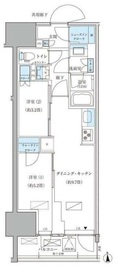 パークアクシス品川天王洲アイル 1403 間取り図