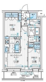 デュオステージ西荻窪Ⅱ 2階 間取り図
