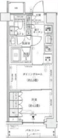 パークホームズ初台一丁目 6階 間取り図