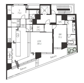 THE GRANDUO MINAMIAOYAMA 201 間取り図