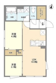 ウェルスクエア方南町Ⅱ 101 間取り図