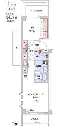 ジェイパーク芝浦ベイサイドスクエア 210 間取り図