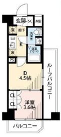 メイクスアート川崎Ⅳ 10階 間取り図