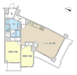 光シャンブル品川東八ツ山公園 1階 間取り図