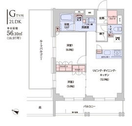 ライオンズステージ麻布 307 間取り図