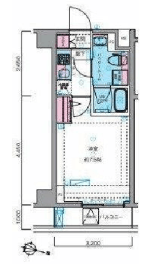 GENOVIA横浜鶴見市場skygarden 2階 間取り図