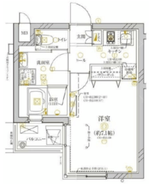 ディアレイシャス武蔵新城 5階 間取り図
