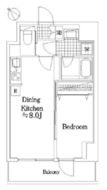 リヴシティ横濱関内弐番館 4階 間取り図