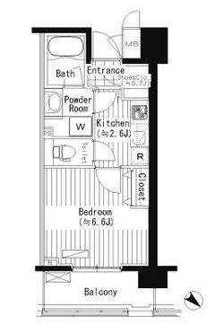 プライムアーバン東中野コート (PRIME URBAN 東中野 COURT) 502 間取り図