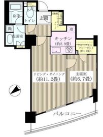 マークスタワー 2308 間取り図