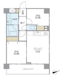 バンクサイドコート常盤 702 間取り図