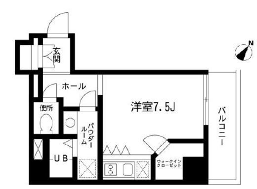 グロースメゾン新横浜 805 間取り図
