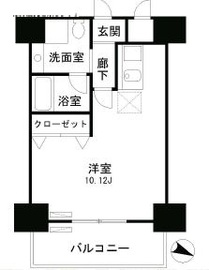 レジディア麻布十番2 101 間取り図