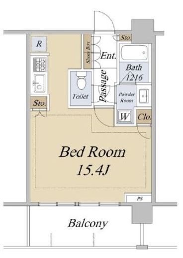 シティタワー新宿 8階 間取り図