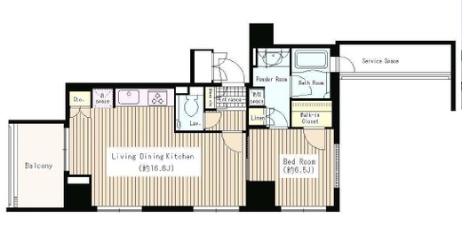 パークコート・ジオ永田町 4階 間取り図