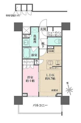 ザ・パークハウス富岡門前仲町 5階 間取り図