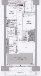 HARUMI FLAG PARK VILLAGE (晴海フラッグ パークヴィレッジ) 13階 間取り図