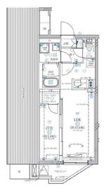 ディアレイシャス等々力 4階 間取り図