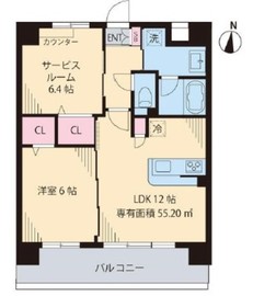 ユンパーク木場 402 間取り図