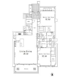 ガーデン高輪 404 間取り図