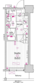 ガーラ・グランディ横浜鶴見 6階 間取り図