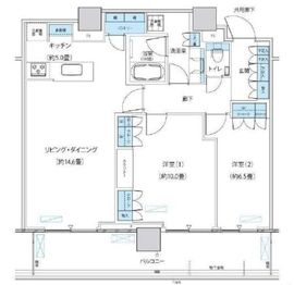 パークシティ柏の葉キャンパス ザ・ゲートタワー ウエスト 3411 間取り図
