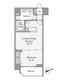 AZABU PARKHAUS 401 間取り図