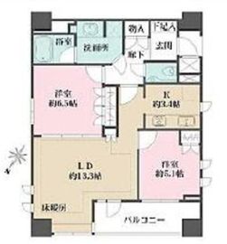 クレッセント国立ディアナプレイス 3階 間取り図