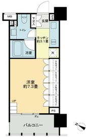 イクサージュ目黒 3階 間取り図