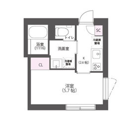 Aulii Nakameguro (アウリィ中目黒) 103 間取り図