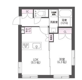 Aulii Nakameguro (アウリィ中目黒) 205 間取り図