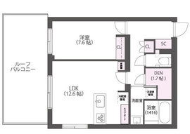 Aulii Nakameguro (アウリィ中目黒) 403 間取り図