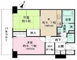 月島ホームズ 8階 間取り図