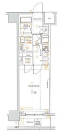 ブレシア新御徒町 6階 間取り図