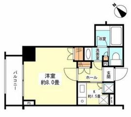 クオリア銀座 4階 間取り図