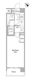 BPRレジデンス代々木初台 502 間取り図