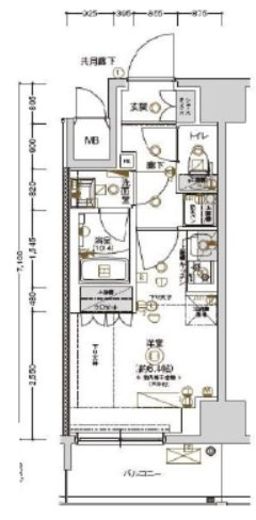 クレストタップ川崎Ⅱ 2階 間取り図